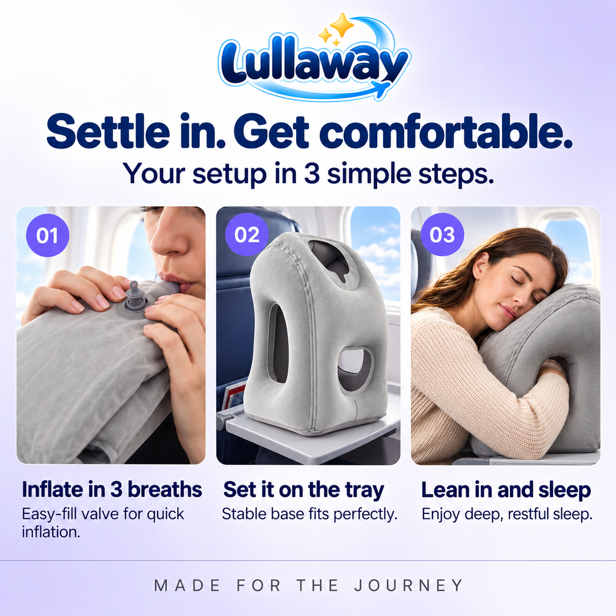 Lullaway™️ Inflatable Travel Pillow